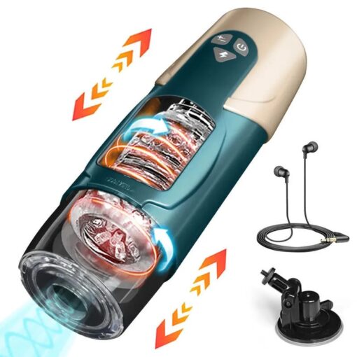 Masturbador Copa "Dark" Automático Con Rotación