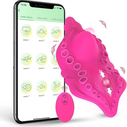 Vibrador portátil para bragas con control por aplicación