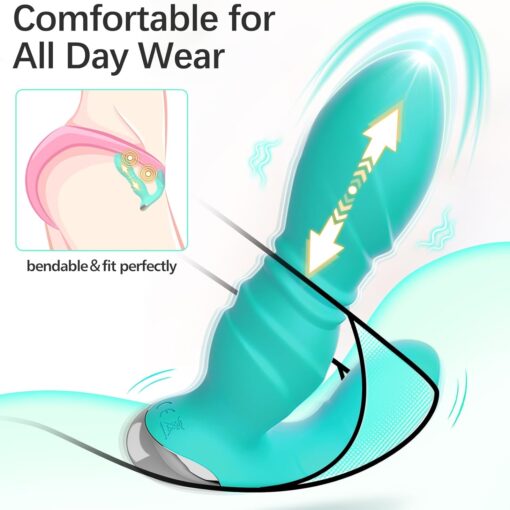 Vibrador de empuje portátil para mujeres y hombres