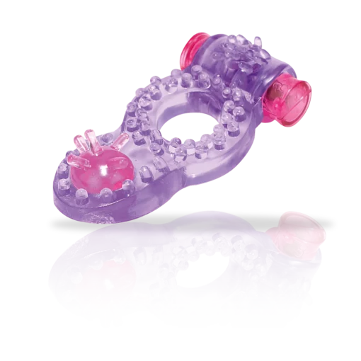Anillo Vibrador con Textura y Estimulador VIBE