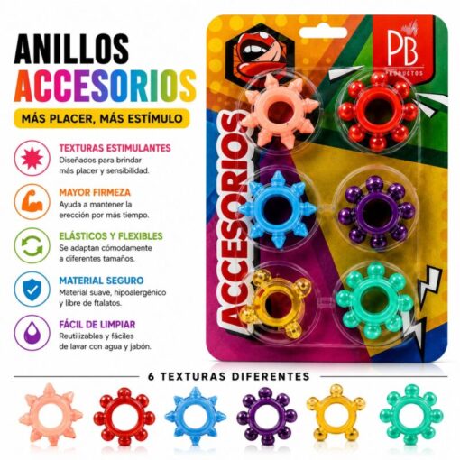 Kit de anillos texturizados PB
